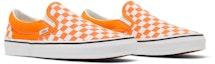 Cheap Vans Classic Slip-On 'Orange Tiger Checkerboard' - Jalur Harimau Oren Klasik VN000XG8AZZ