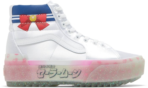 セーラームーン×Vans SK8-Hi スタックド"守護神-シルバー" VN0A4BTWSLV Buy セーラームーン×Vans SK8-Hi スタックド"守護神-シルバー" VN0A4BTWSLV