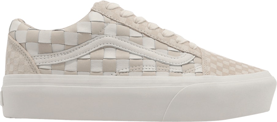 Vans old skool blanche platform hot sale
