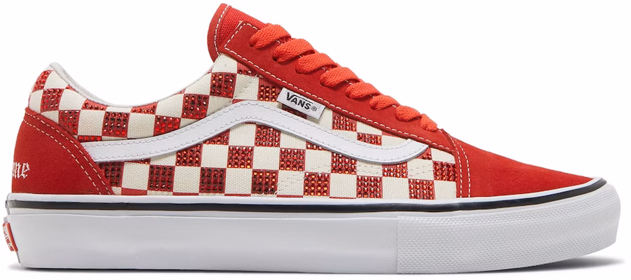 Supreme x Swarovski x Vans オールドスクール "レッド" SUPREME-SWAROVSKI-RED Buy Supreme x Swarovski x Vans オールドスクール "レッド" SUPREME-SWAROVSKI-RED