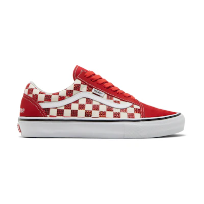 Supreme Swarovski Vans Skate Old Skool 'Red'