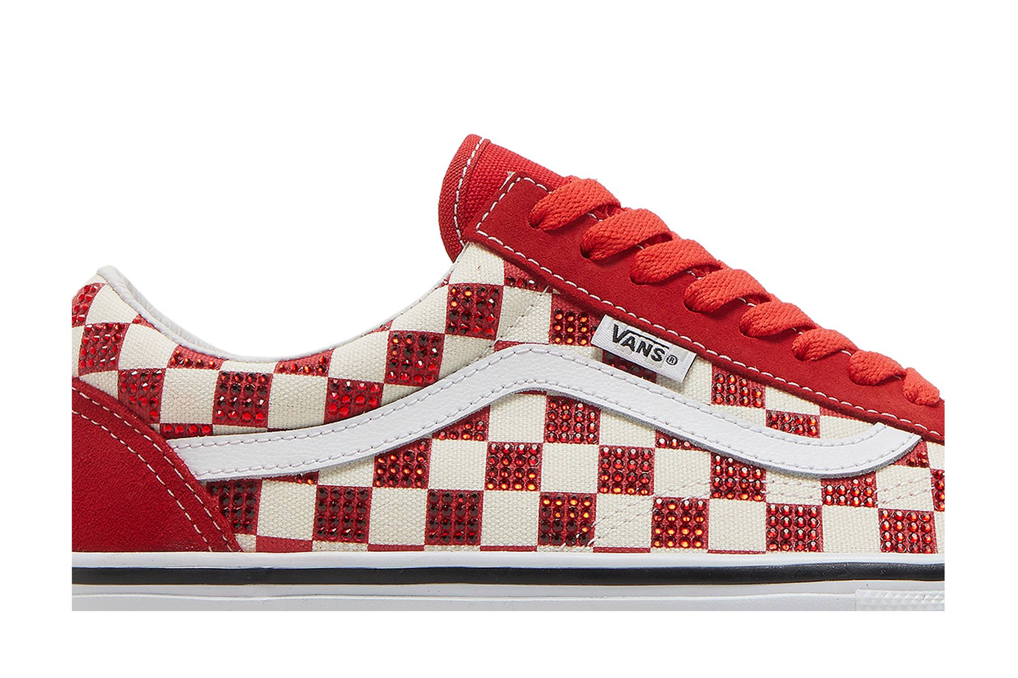 Order Supreme x Swarovski x Vans Skate Old Skool 'Rojo' SUPREME-SWAROVSKI-RED