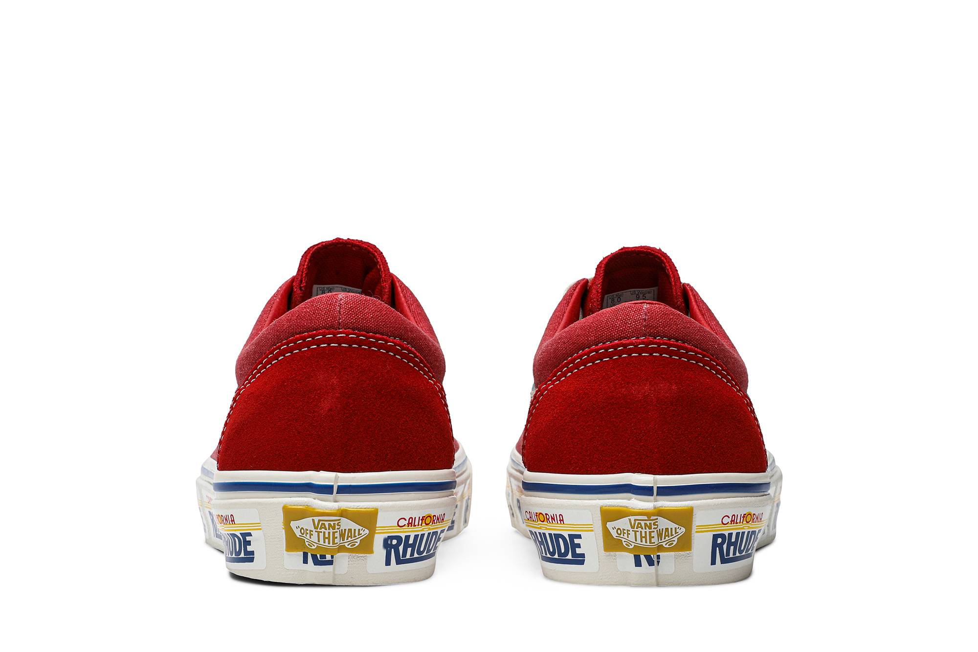 Details for Rhude x Vans Bold Ni '加州牌 - 红色' VN0A3WLPTHE1