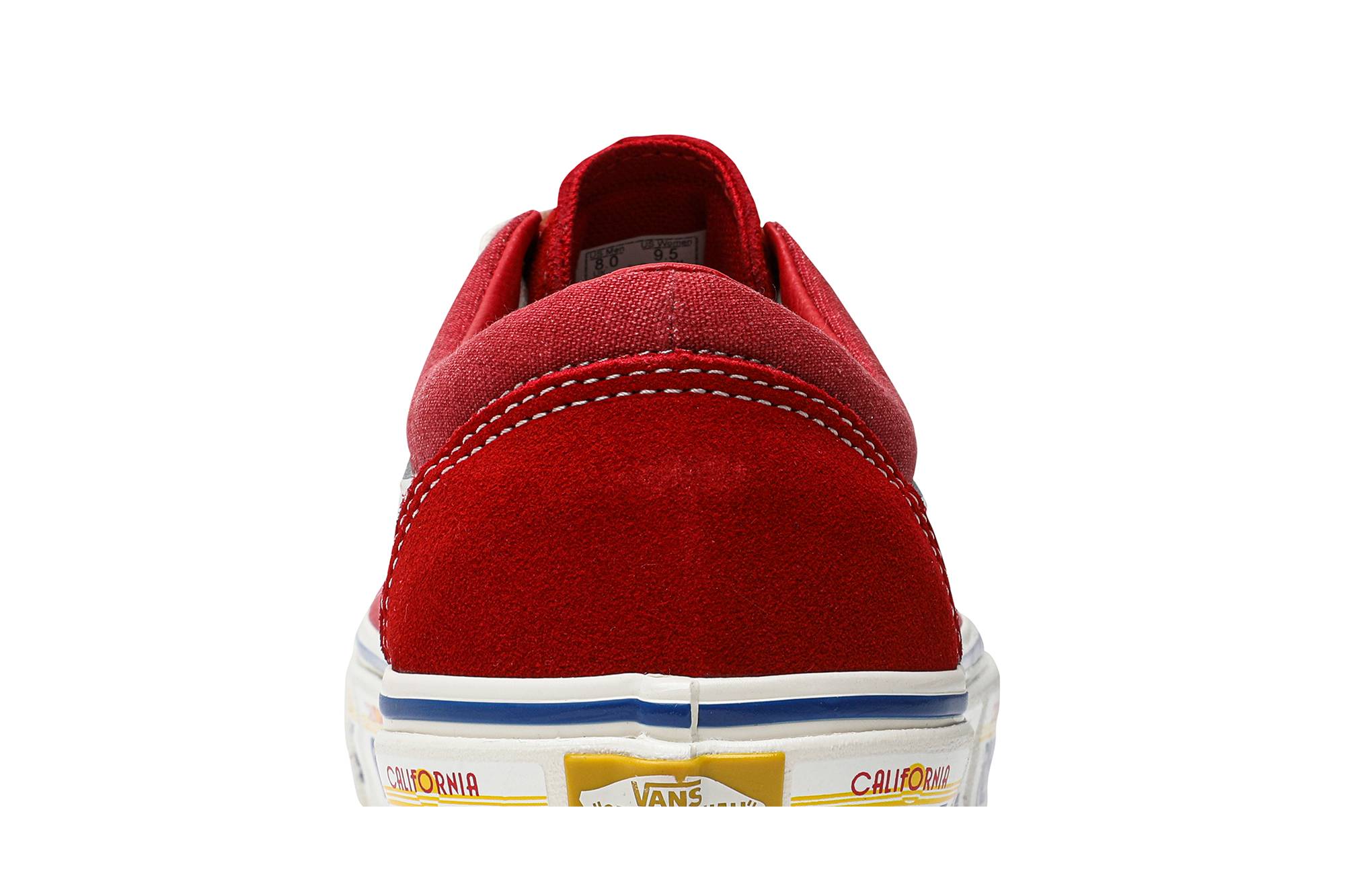 Sizing Rhude x Vans Bold Ni '加州牌 - 红色' VN0A3WLPTHE1