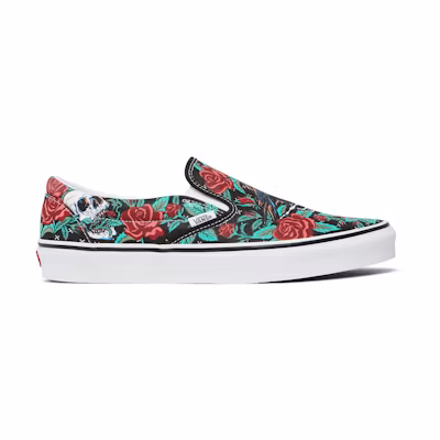 Vans Classic Slip-On 'Rose Skulls'