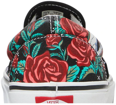 Vans 經典無鞋帶帆布鞋 '玫瑰頭骨' VN0A7Q5D6BT Sizing Vans 經典無鞋帶帆布鞋 '玫瑰頭骨' VN0A7Q5D6BT