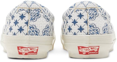 KITH x Vans OG Classic Slip-On LX 'Azulejo Tile' Zapatillas. VN0A32QNWHT Details for KITH x Vans OG Classic Slip-On LX 'Azulejo Tile' Zapatillas. VN0A32QNWHT