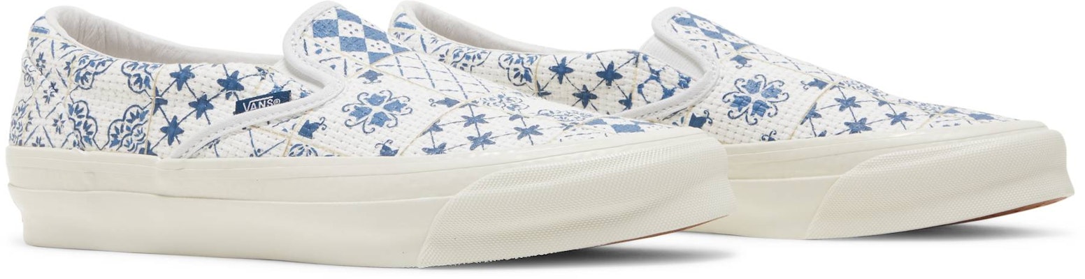 KITH x Vans OG经典Slip-On LX 'Azulejo瓷砖'款式 VN0A32QNWHT Cheap KITH x Vans OG经典Slip-On LX 'Azulejo瓷砖'款式 VN0A32QNWHT