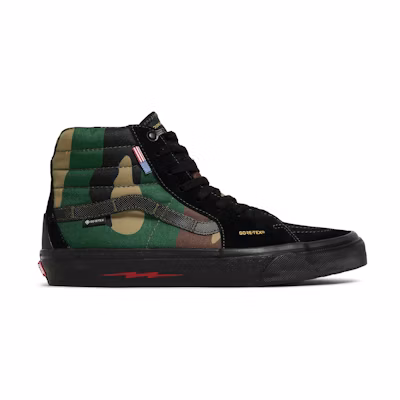 DEFCON Vans Sk8-Hi Notchback GTX 'Black Woodland Camo'