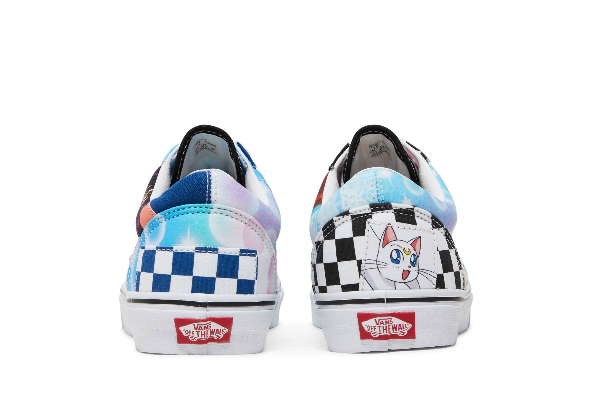 Details for Sailor Moon x Vans Old Skool 'Pretty Guardian - Patchwork' zapatillas. VN0005U7448
