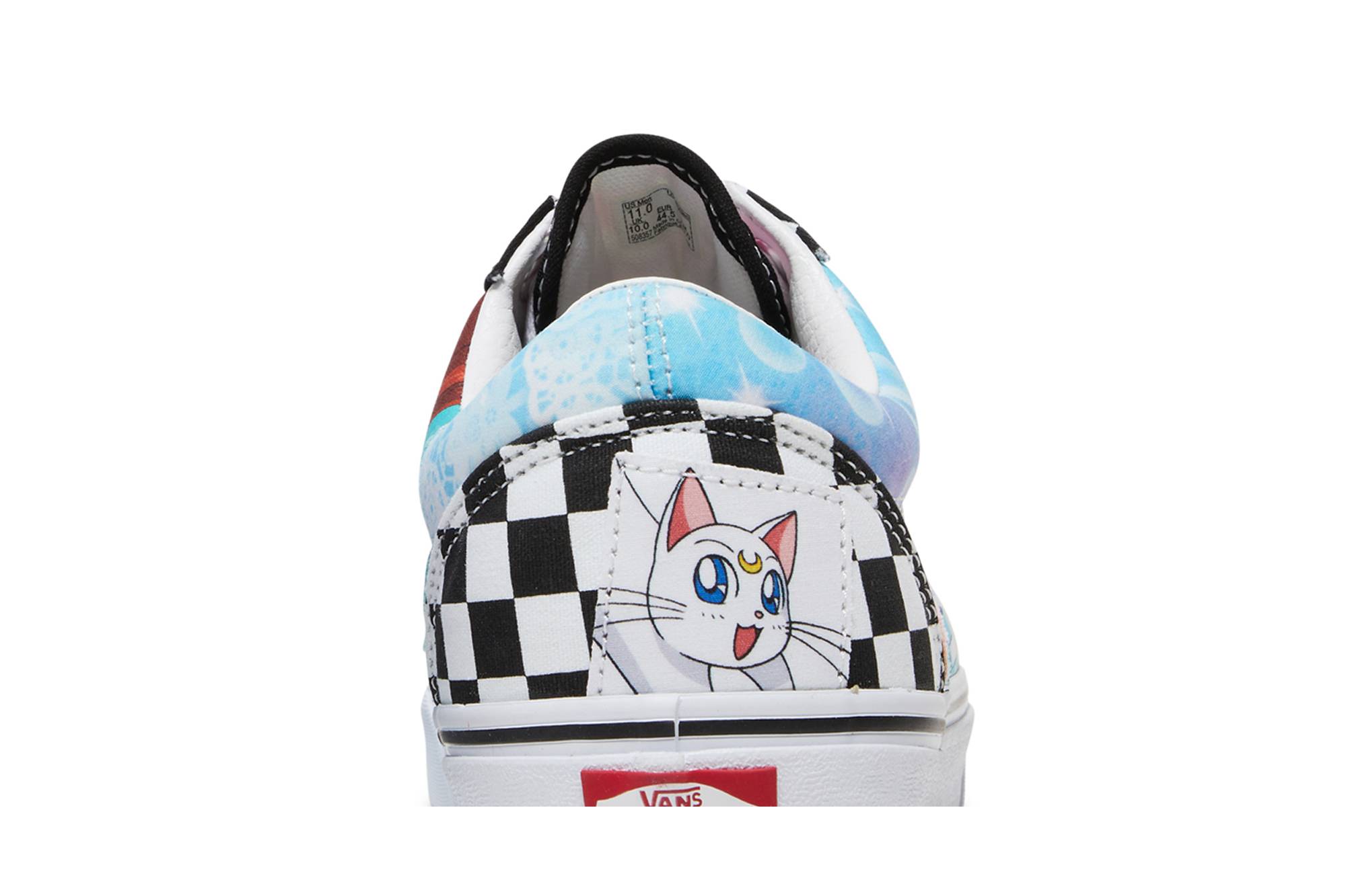 Sizing Sailor Moon x Vans Old Skool 'Pretty Guardian - Patchwork' zapatillas. VN0005U7448