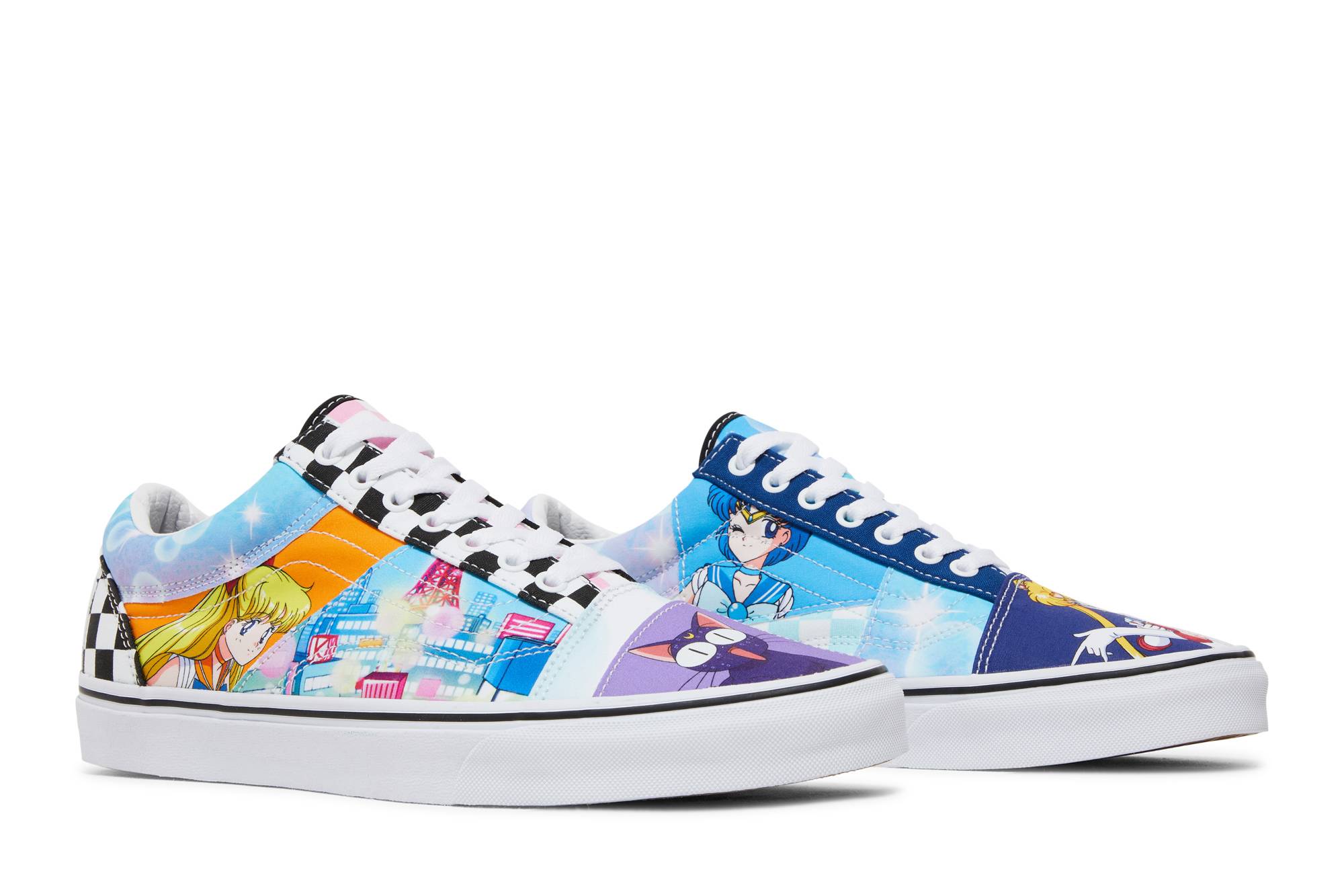 Cheap Sailor Moon x Vans Old Skool 'Pretty Guardian - Patchwork' zapatillas. VN0005U7448