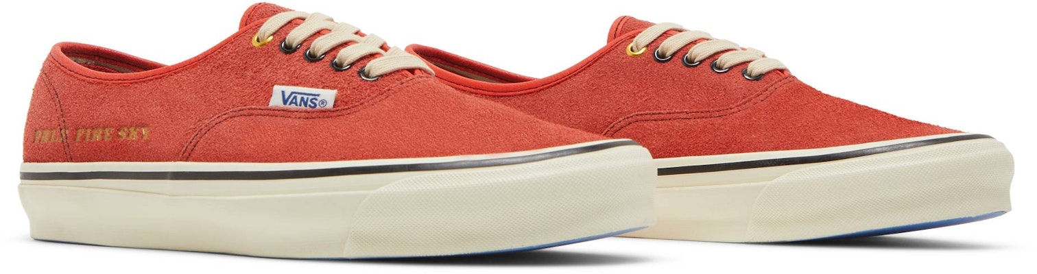 Julian Klincewicz x Vans Vault OG Authentic SP LX 'Pale Fire Sky - Cherry Tomato' VN0A5DYGAR41 Cheap Julian Klincewicz x Vans Vault OG Authentic SP LX 'Pale Fire Sky - Cherry Tomato' VN0A5DYGAR41
