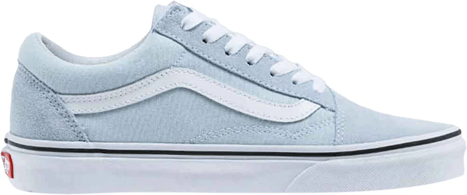 Womens vans old skool baby blue hotsell