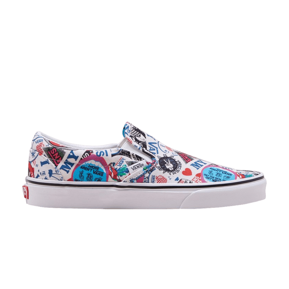 Vans Classic Slip‑On 'Sticker Mash Up' VN0A38F7VFV - VN0A38F7VFV ...