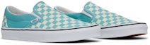 Cheap Vans Classic Slip-On 'Aqua Haze Checkerboard'巧克格 papan luncur VN0A38F7VLU