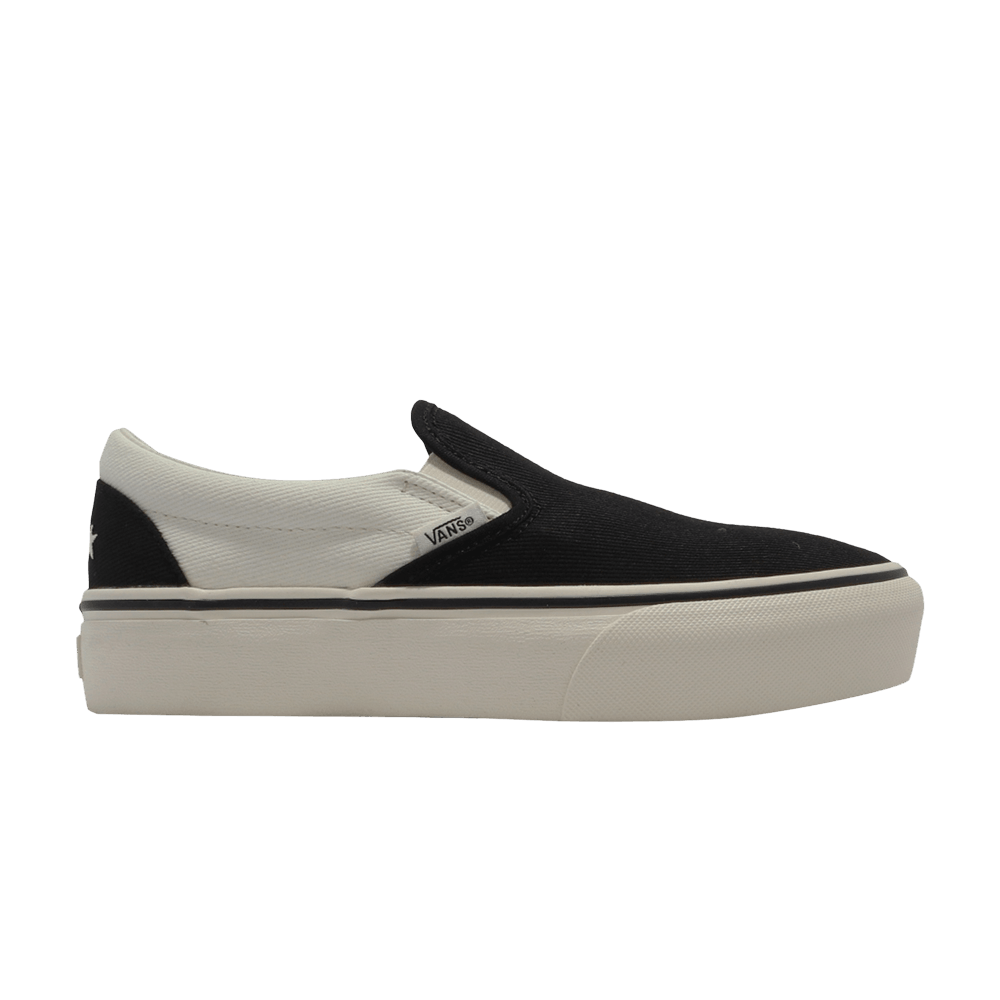 vans slip on platform