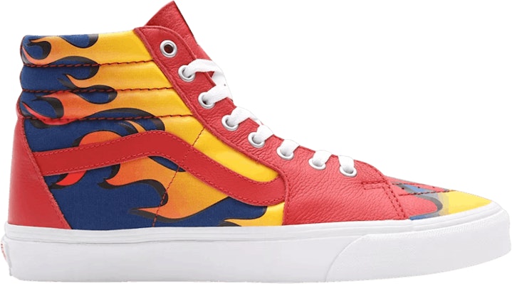 Vans sk8 hi true blue red sales