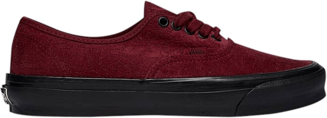Vans OG Authentic LX Velvet Emboidery Leopard Pomegranate