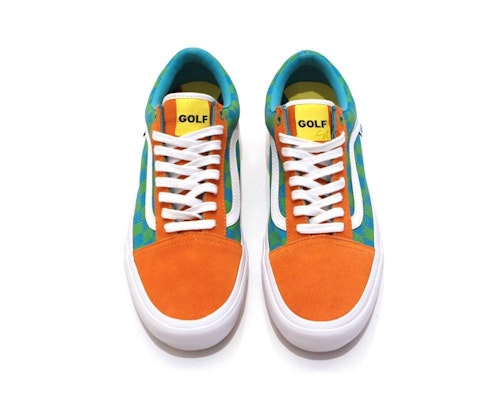 Vans old skool 2025 golf wang orange
