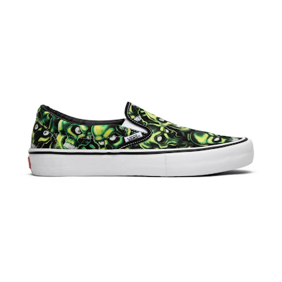 Supreme Vans Slip-On 'Glow-In-The-Dark Skull Pile'