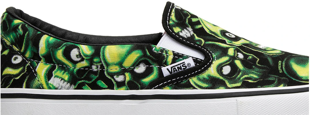 Supreme x Vans Slip-On 'Calavera Fosforescente' VN0A347V3FW Order Supreme x Vans Slip-On 'Calavera Fosforescente' VN0A347V3FW