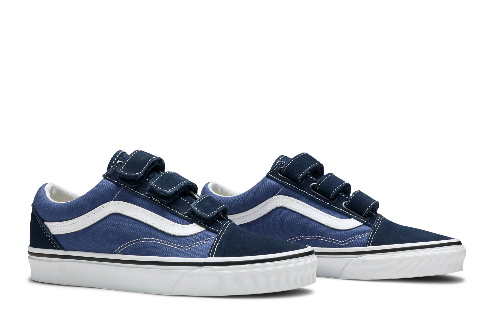 Vans Old Skool Suede Canvas Velcro 'Dress Blue' 圖 8
