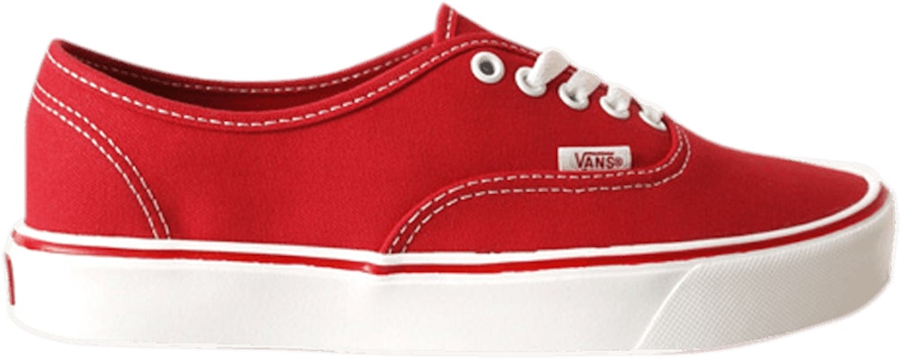 Vans authentic lite red sale