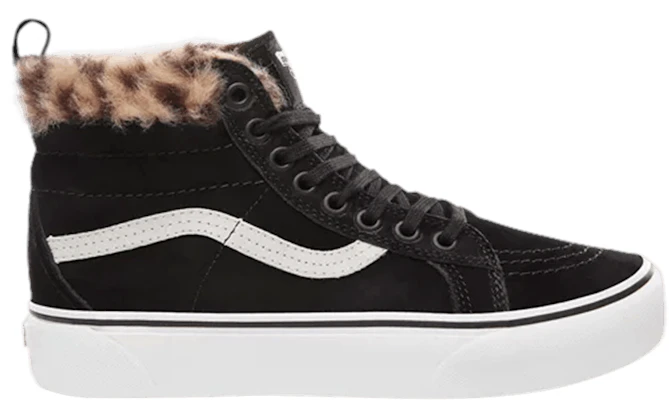 Fur high top best sale vans