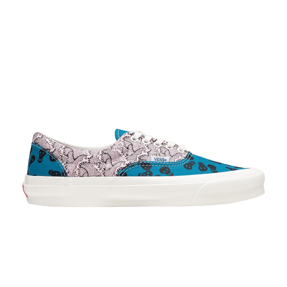 teal and pink vans