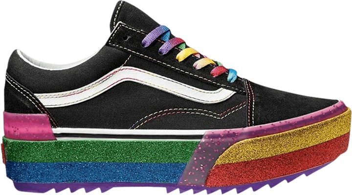 Vans 2025 black rainbows