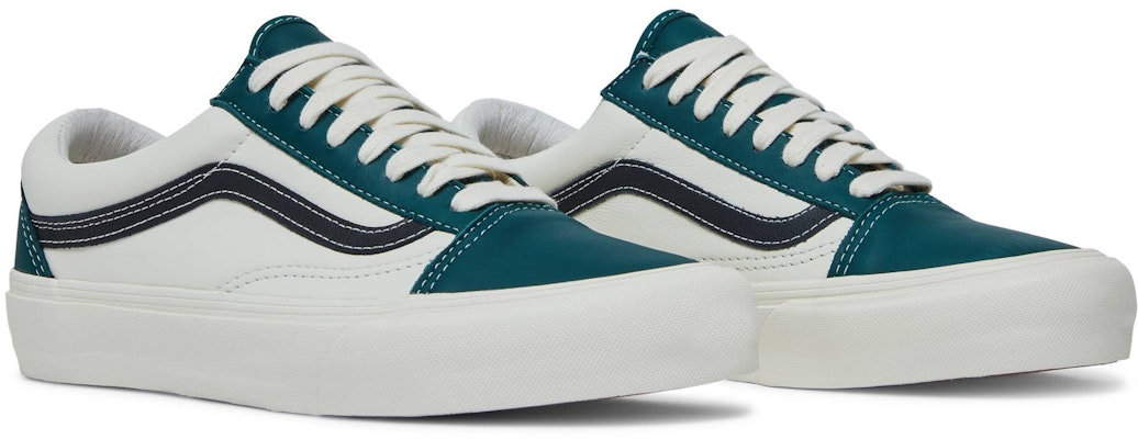 Vans Vault Old Skool LX 'Marshmallow Evergreen' VN0A4BVF22D1 Cheap Vans Vault Old Skool LX 'Marshmallow Evergreen' VN0A4BVF22D1