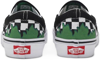 Marvel x Vans Classic Slip On 'Hulk' VN0A38F7U44 Details for Marvel x Vans Classic Slip On 'Hulk' VN0A38F7U44