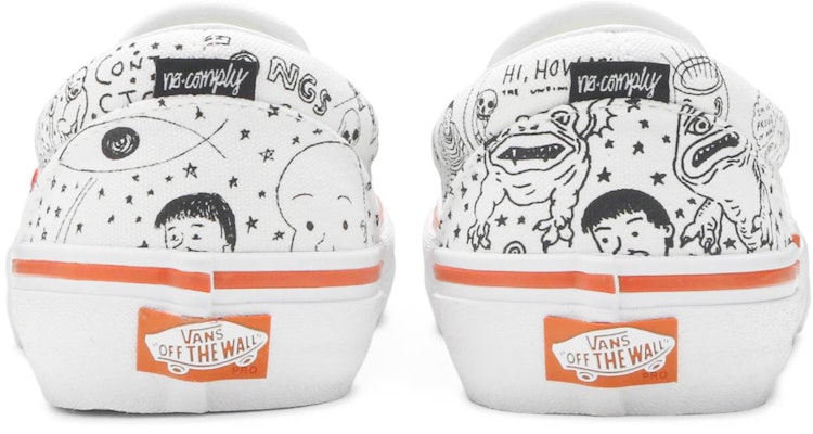 No-Comply x Daniel Johnston x Vans Slip-On Pro 'Doodles' VN0A347V2BB Details for No-Comply x Daniel Johnston x Vans Slip-On Pro 'Doodles' VN0A347V2BB