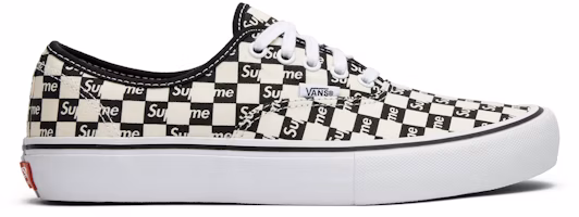 Supreme x Vans Authentic Pro 'Checkered Black' VN000Q0DJLW Supreme x Vans Authentic Pro 'Checkered Black' VN000Q0DJLW
