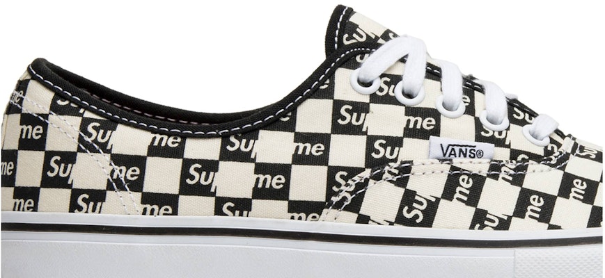 Supreme x Vans Authentic Pro 'Checkered Black' Hitam Corak Kotak. VN000Q0DJLW Order Supreme x Vans Authentic Pro 'Checkered Black' Hitam Corak Kotak. VN000Q0DJLW