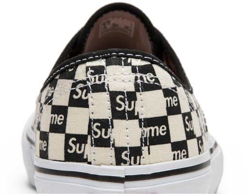 Supreme x Vans Authentic Pro 'Checkered Black' Hitam Corak Kotak. VN000Q0DJLW Sizing Supreme x Vans Authentic Pro 'Checkered Black' Hitam Corak Kotak. VN000Q0DJLW