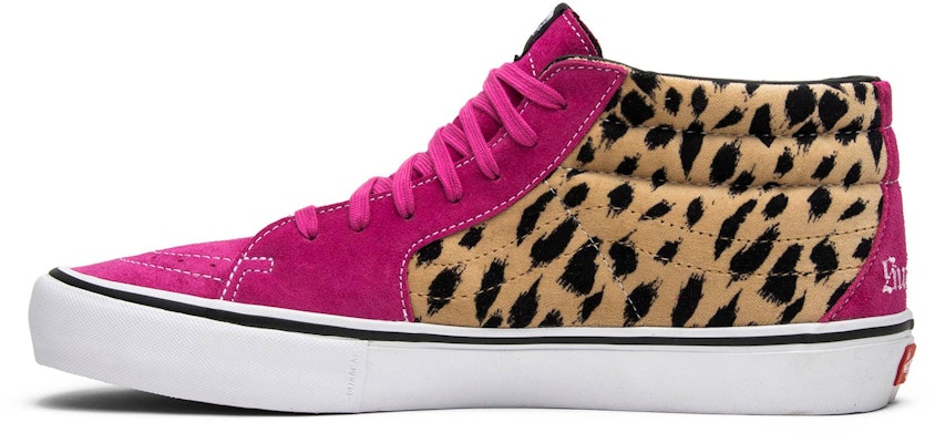 Supreme x Vans Sk8-Mid Pro 'Cheetah Velvet' VN0A347UOPL Lookbook Supreme x Vans Sk8-Mid Pro 'Cheetah Velvet' VN0A347UOPL