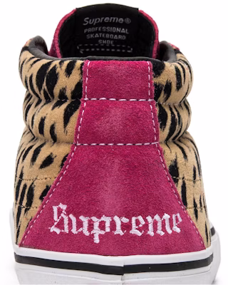 Supreme x Vans Sk8-Mid Pro 'Cheetah Velvet' VN0A347UOPL Sizing Supreme x Vans Sk8-Mid Pro 'Cheetah Velvet' VN0A347UOPL