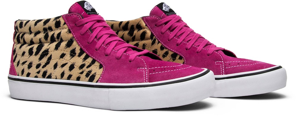 Supreme x Vans Sk8-Mid Pro 'Cheetah Velvet' VN0A347UOPL Cheap Supreme x Vans Sk8-Mid Pro 'Cheetah Velvet' VN0A347UOPL