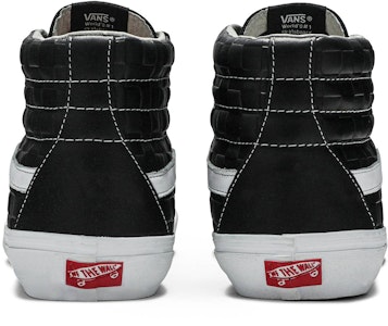 Vans Sk8-Hi Reissue 6 'Checkerboard Embossed - Hitam' VN0A4BVGXKU Details for Vans Sk8-Hi Reissue 6 'Checkerboard Embossed - Hitam' VN0A4BVGXKU