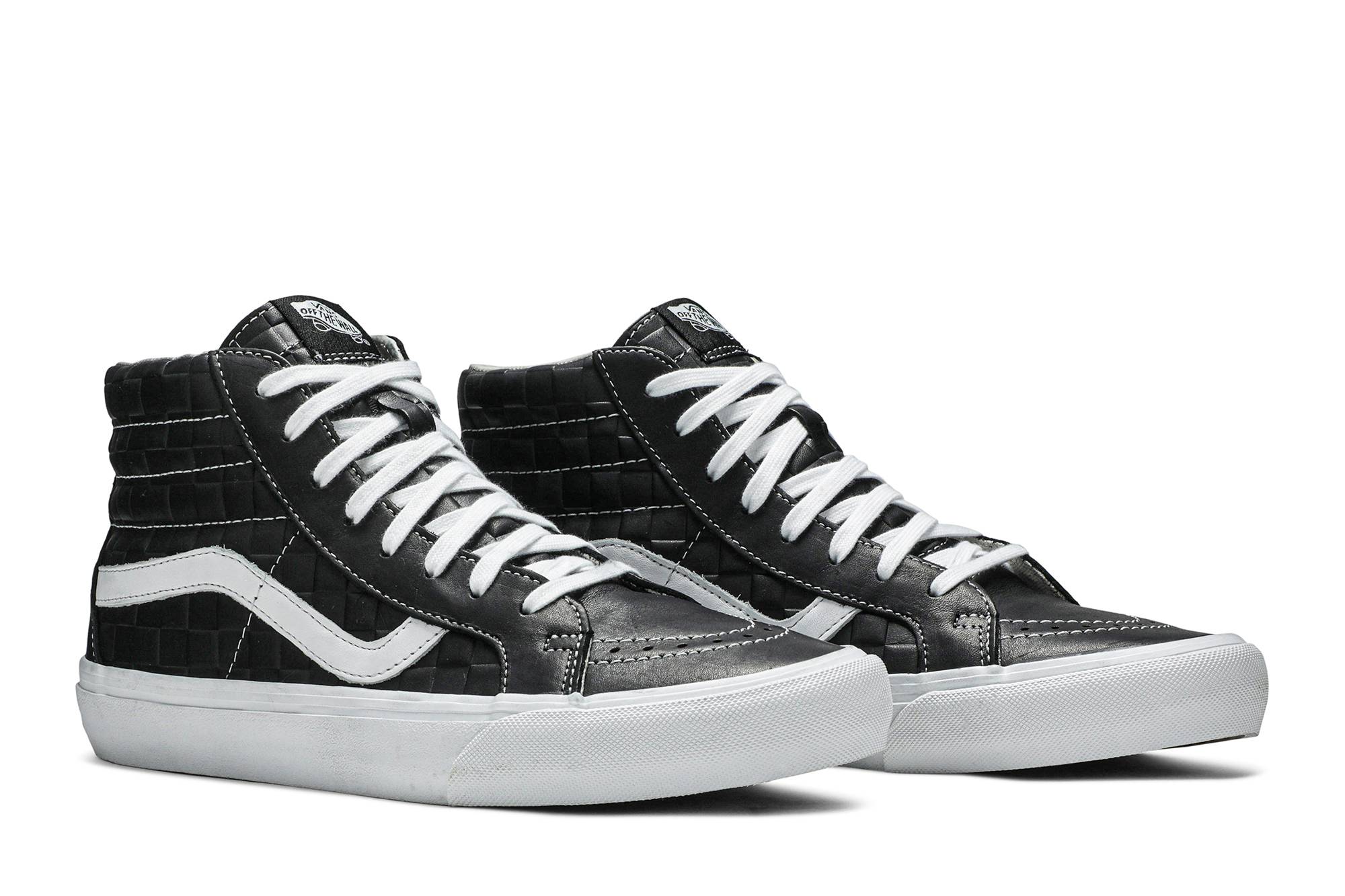 Cheap Vans Sk8-Hi Reissue 6 '棋盘浮雕 - 黑色' VN0A4BVGXKU