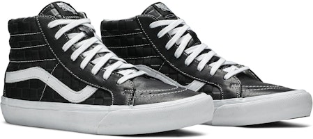 ヴァンズ Sk8-Hi 復刻 チェッカーエンボス 黒 (Vanz Sk8-Hi Fukkoku Chekkāenbosu Kuro) VN0A4BVGXKU Cheap ヴァンズ Sk8-Hi 復刻 チェッカーエンボス 黒 (Vanz Sk8-Hi Fukkoku Chekkāenbosu Kuro) VN0A4BVGXKU