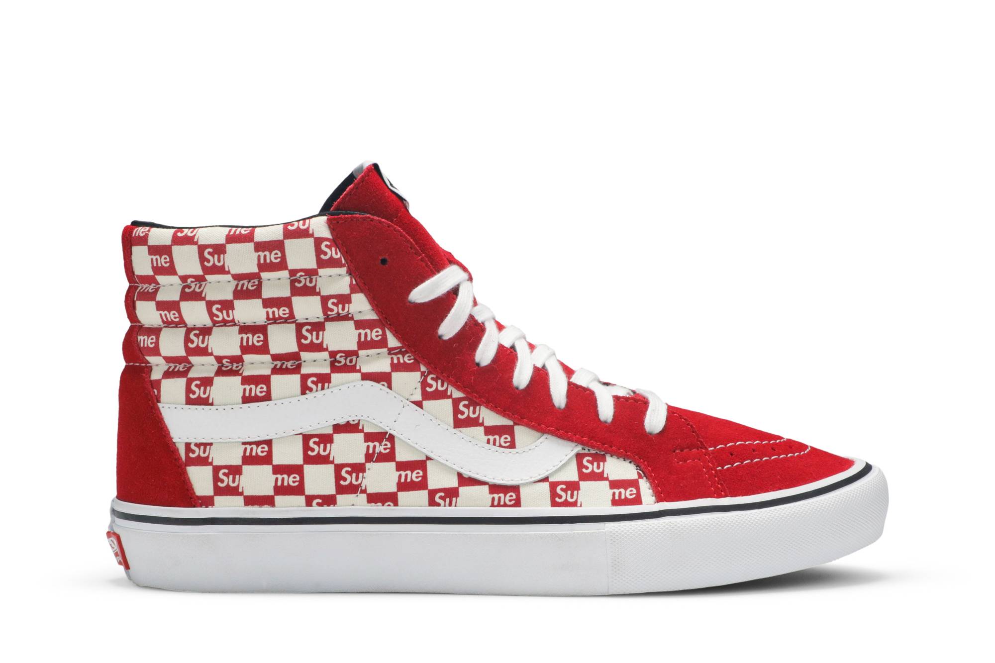 Buy Supreme x Vans Sk8-Hi Pro 'Ajedrezado Rojo' VN0A38Z3JLY