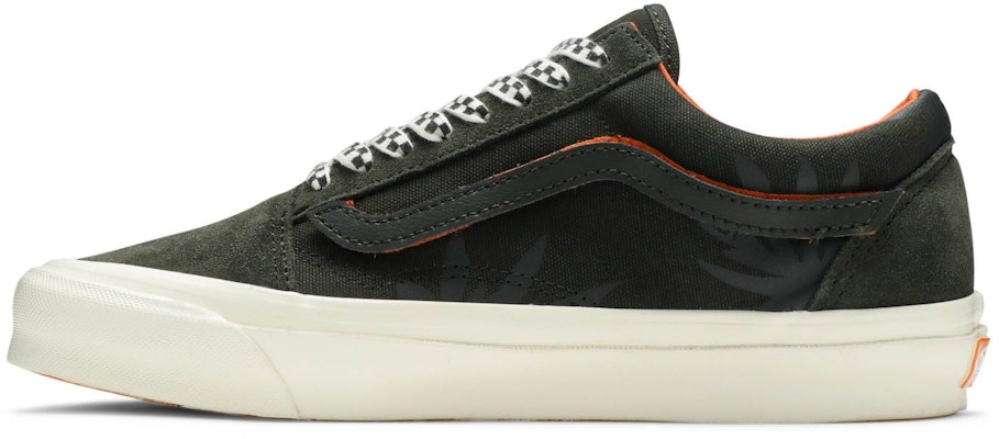 Porter-Yoshida & Co. x Vans OG Old Skool LX 'Papan Catur Bunga Hijau' VN0A4P3XWW6 Lookbook Porter-Yoshida & Co. x Vans OG Old Skool LX 'Papan Catur Bunga Hijau' VN0A4P3XWW6