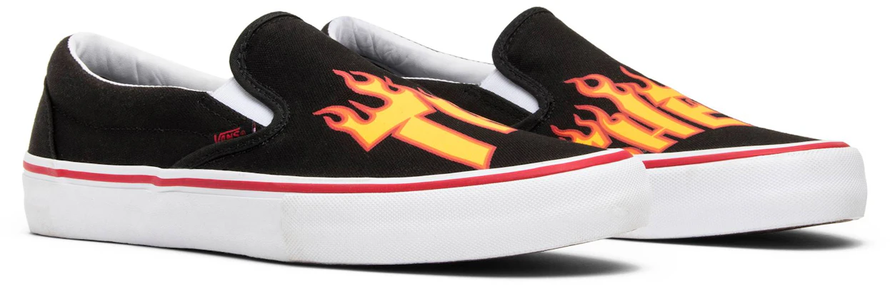 Thrasher x Vans Slip-On Pro 'Thrasher' VN0A347VOTE Cheap Thrasher x Vans Slip-On Pro 'Thrasher' VN0A347VOTE