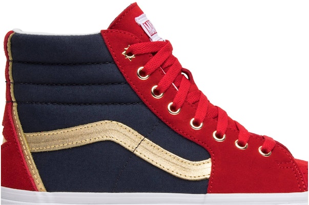 Captain marvel vans size 6 hot sale