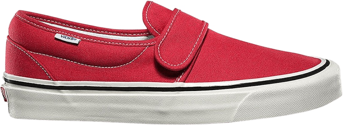 Vans slip on clearance 47 v dx red