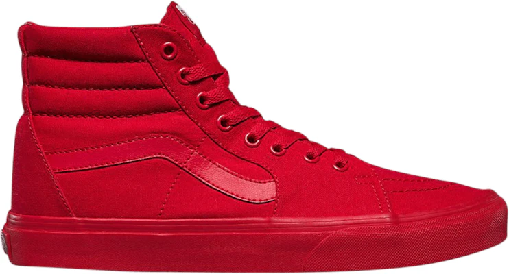 All red 2025 vans high top