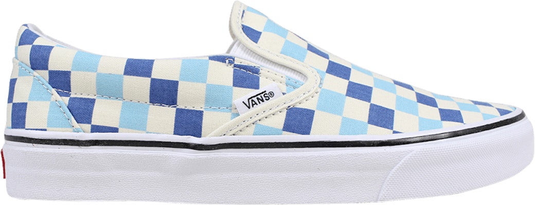 Blue topaz checkered vans sales